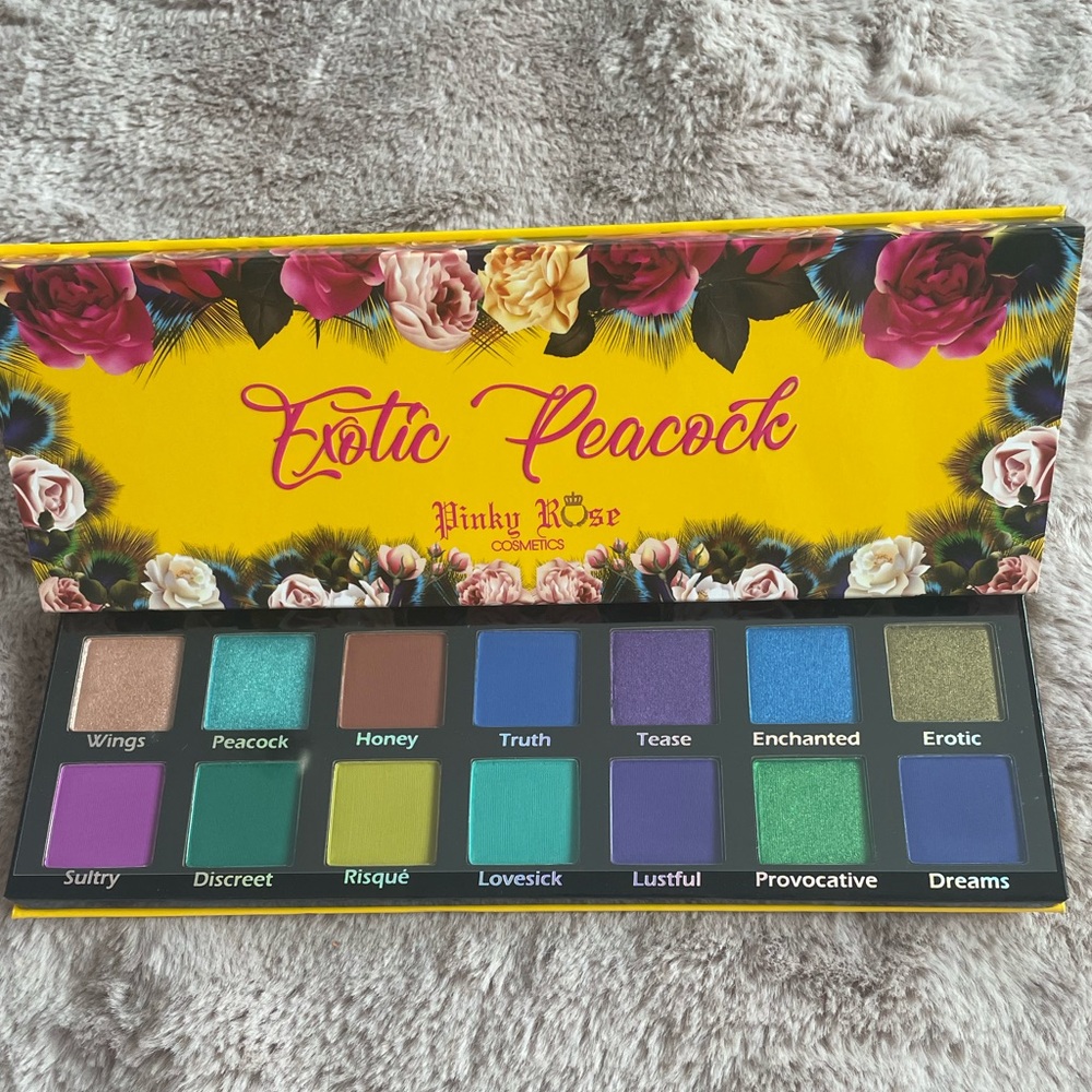 2 for $30 - Pinky Rose Cosmetics - Exotic Peacock - BNIB Eyeshadow Palette
